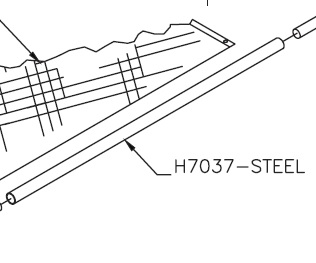 Pioneer H7037 Steel Rear Section of Econocover Tarping System